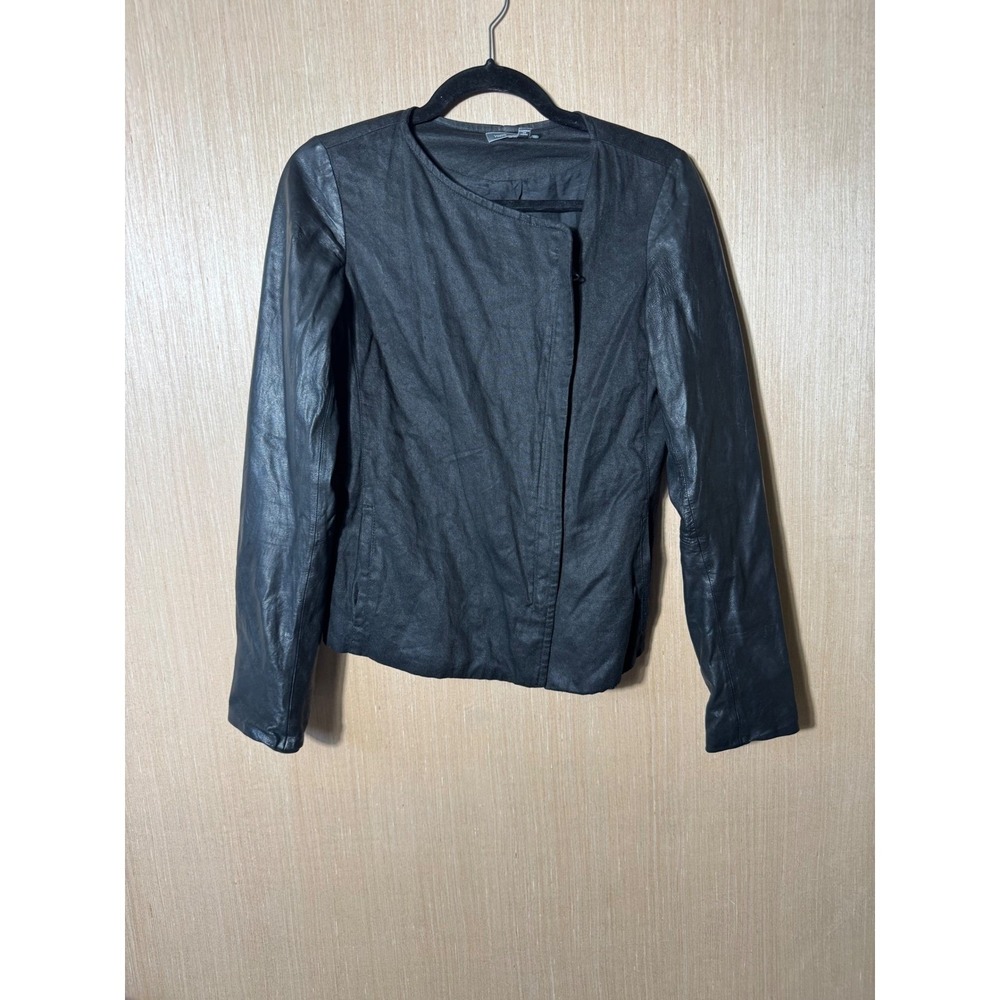 Vince Black Leather Jacket